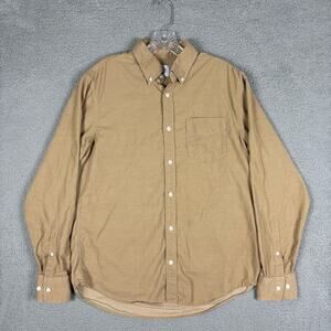 No Nationality Corduroy Shirt Men’s Medium Beige Casual Hipster City Cowboy NNO7